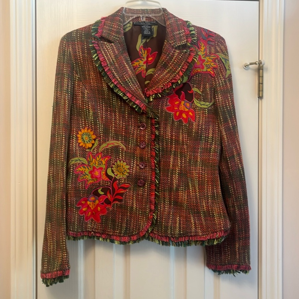 Vintage Tweed Like Blazer